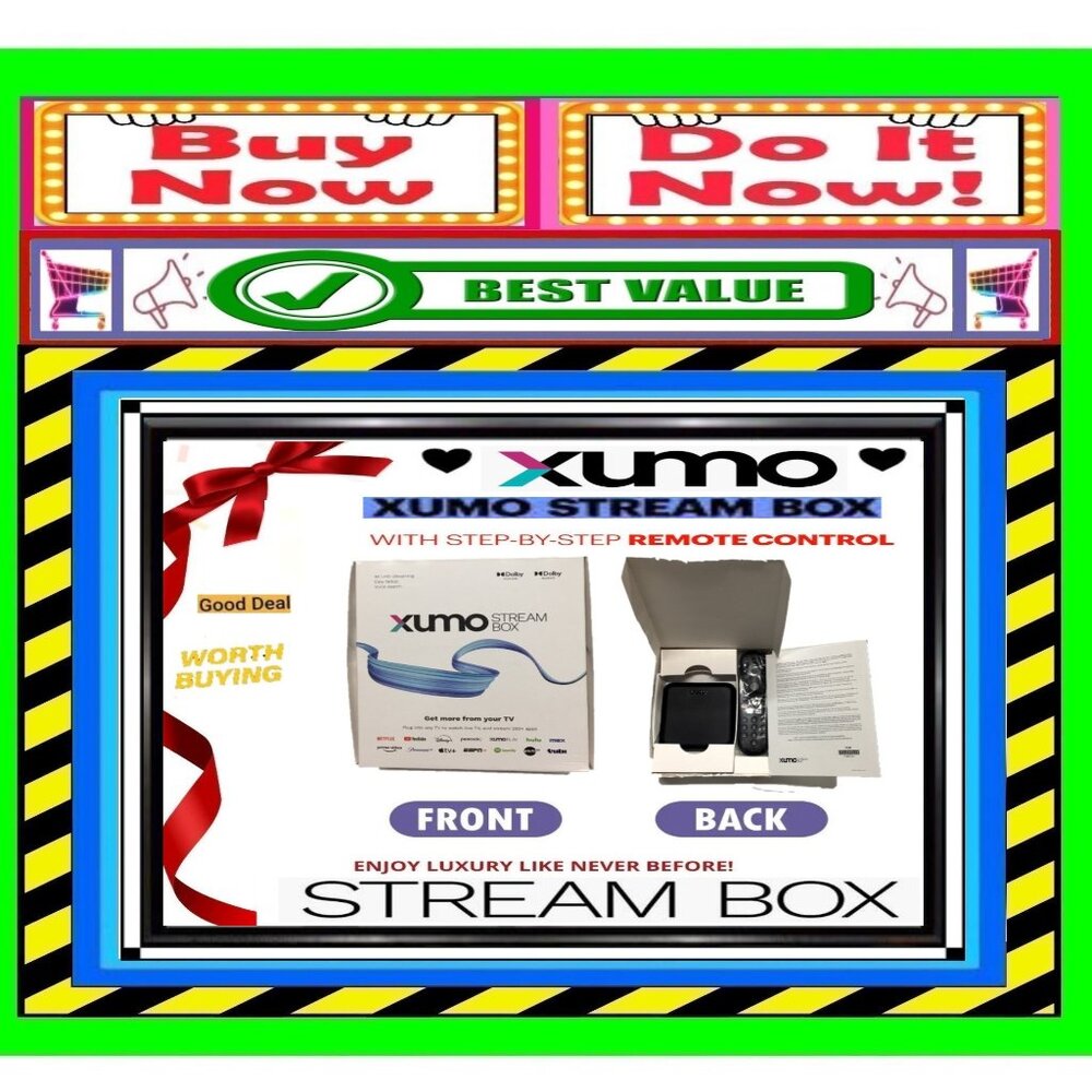 📢 XUMO ➕🆒 Movie App STREAM BOX 4K Power Supply STREAMING DEVICE 💸BUY NOW‼️🟢